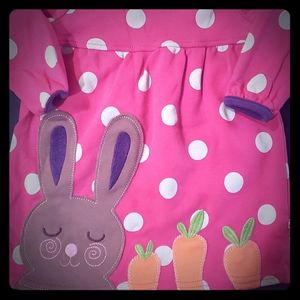 Girls Rabbit Easter Dress size 0-3 months.